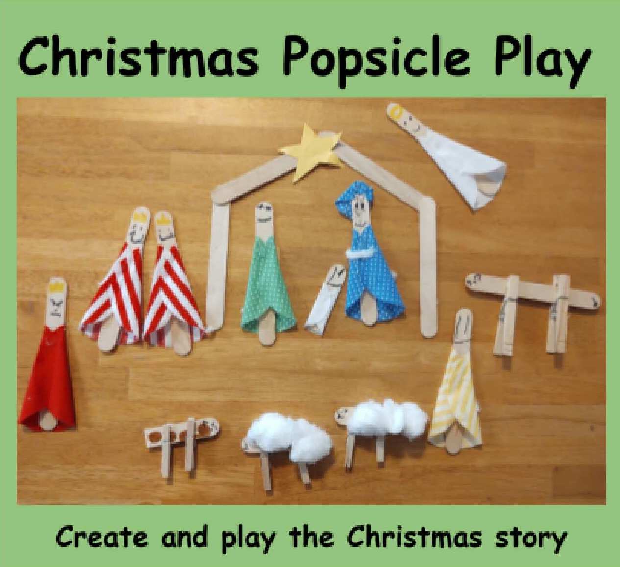 Popsicle Craft Manger Craft